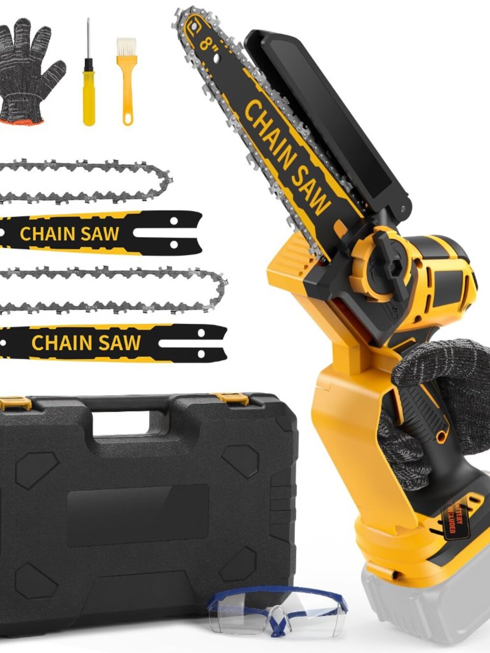 NEW Mini Chainsaw for Dewalt 20V Battery 8-Inch and Cordless Brushless